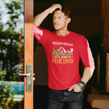 Weekend Forecast 100% Hiking Men Long Sleeve Shirt